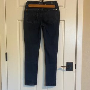 7 For All Mankind Mid Rise Roxanne Dark Blue Jeans